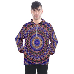 Mandala Kaleidoscope Background Men s Half Zip Pullover