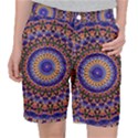 Mandala Kaleidoscope Background Women s Pocket Shorts View1