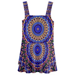 Mandala Kaleidoscope Background Kids  Layered Skirt Swimsuit