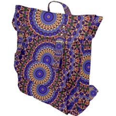 Mandala Kaleidoscope Background Buckle Up Backpack