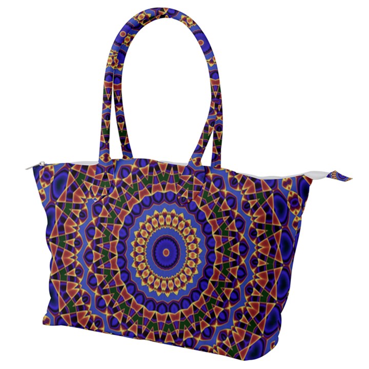 Mandala Kaleidoscope Background Canvas Shoulder Bag