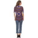 Mandala Kaleidoscope Background Zip Up Long Sleeve Blouse View4