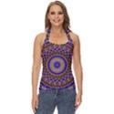 Mandala Kaleidoscope Background Basic Halter Top View1