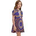 Mandala Kaleidoscope Background Kids  Sweet Collar Dress View2