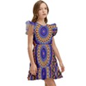 Mandala Kaleidoscope Background Kids  Winged Sleeve Dress View3