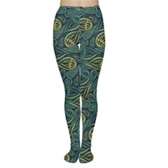 Pattern Abstract Green Texture Tights