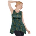 Pattern Abstract Green Texture Side Drop Tank Tunic View1