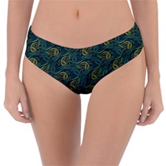 Pattern Abstract Green Texture Reversible Classic Bikini Bottoms