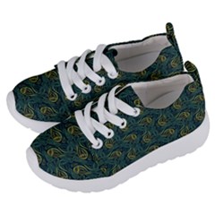 Pattern Abstract Green Texture Kids  Lightweight Sports Shoes