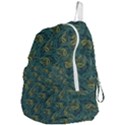 Pattern Abstract Green Texture Foldable Lightweight Backpack View4