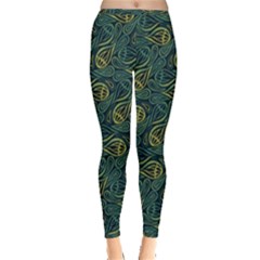 Pattern Abstract Green Texture Inside Out Leggings