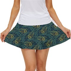 Pattern Abstract Green Texture Women s Skort