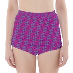 Heart Love Romantic Cute Pattern High-waisted Bikini Bottoms