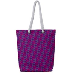 Heart Love Romantic Cute Pattern Full Print Rope Handle Tote (small)