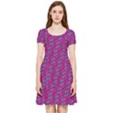 Heart Love Romantic Cute Pattern Inside Out Cap Sleeve Dress View3