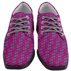 Heart Love Romantic Cute Pattern Women Heeled Oxford Shoes