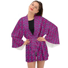 Heart Love Romantic Cute Pattern Long Sleeve Kimono