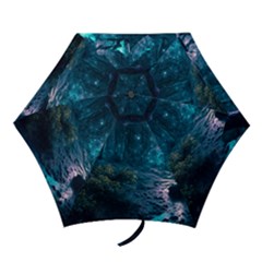 Path Forest Wood Light Night Mini Folding Umbrellas