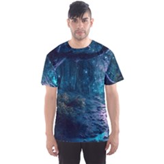 Path Forest Wood Light Night Men s Sport Mesh Tee