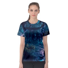 Path Forest Wood Light Night Women s Sport Mesh Tee