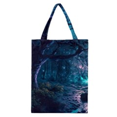 Path Forest Wood Light Night Classic Tote Bag