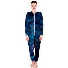 Path Forest Wood Light Night Onepiece Jumpsuit (ladies)