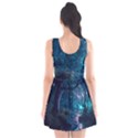 Path Forest Wood Light Night Scoop Neck Skater Dress View2