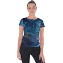 Path Forest Wood Light Night Short Sleeve Sports Top  View1