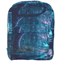 Path Forest Wood Light Night Full Print Backpack by Jancukart