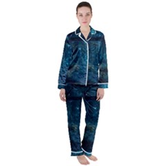 Path Forest Wood Light Night Women s Long Sleeve Satin Pajamas Set	 by Jancukart