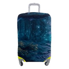 Path Forest Wood Light Night Luggage Cover (small)