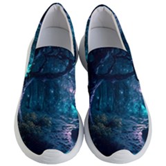 Path Forest Wood Light Night Women s Lightweight Slip Ons by Jancukart