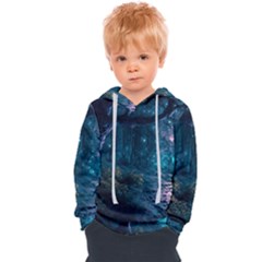 Path Forest Wood Light Night Kids  Overhead Hoodie