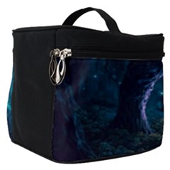 Path Forest Wood Light Night Make Up Travel Bag (small)