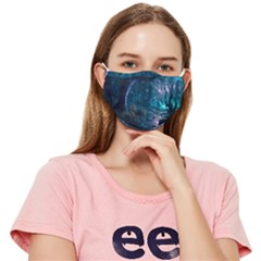 Path Forest Wood Light Night Fitted Cloth Face Mask (adult) by Jancukart