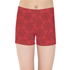 Floral Pattern Background Flowers Kids  Sports Shorts