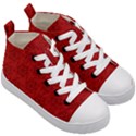 Floral Pattern Background Flowers Kids  Mid-Top Canvas Sneakers View3