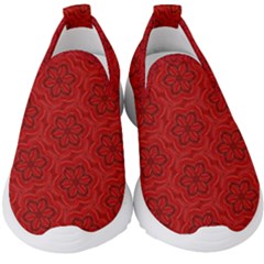 Floral Pattern Background Flowers Kids  Slip On Sneakers