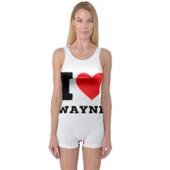 I Love Wayne One Piece Boyleg Swimsuit by ilovewhateva