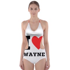 I Love Wayne Cut-out One Piece Swimsuit by ilovewhateva