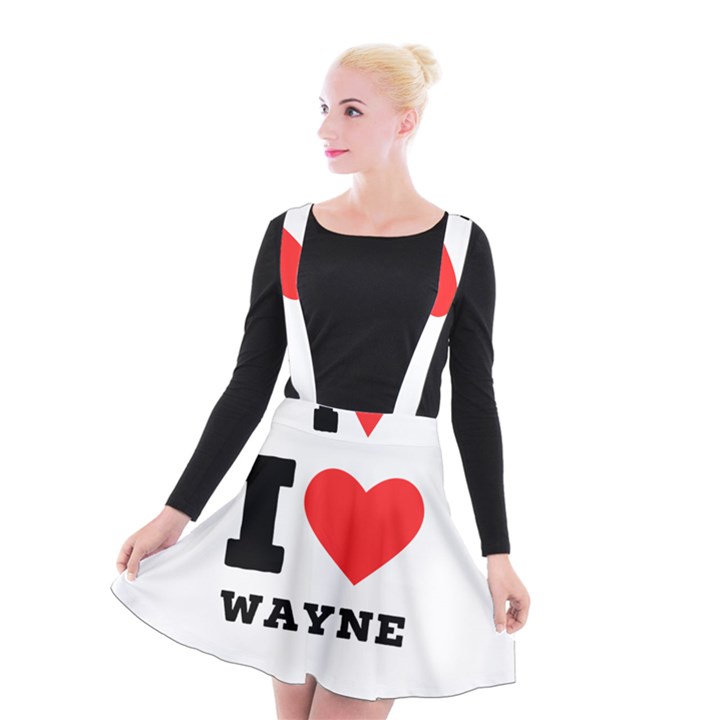 I love wayne Suspender Skater Skirt