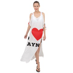 I Love Wayne Maxi Chiffon Cover Up Dress by ilovewhateva