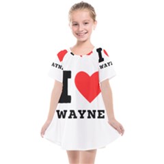 I Love Wayne Kids  Smock Dress by ilovewhateva