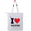 I love wayne Double Zip Up Tote Bag View2