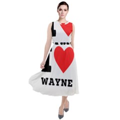 I Love Wayne Round Neck Boho Dress by ilovewhateva