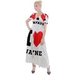 I Love Wayne Button Up Short Sleeve Maxi Dress by ilovewhateva