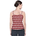 Ladybug Vector Geometric Tile Pattern Velvet Spaghetti Strap Top View2