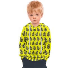 Ladybug Vector Geometric Tile Pattern Kids  Overhead Hoodie by GardenOfOphir