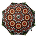 Kaleidoscope Floral Pattern Rosette Hook Handle Umbrellas (Small) View1