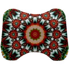 Kaleidoscope Floral Pattern Rosette Head Support Cushion